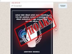 Foto Hoaks, Vaksin Dibuat untuk Tidak Menyelamatkan Pengguna dari Pandemi