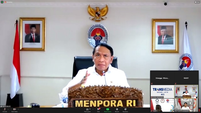 Foto Menpora Tak Ingin Liga Sepak Bola Nasional Terhenti Terlalu Lama