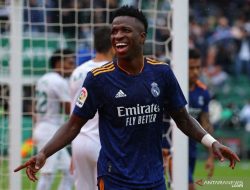 Foto Vinicius Junior Perpanjang Kontrak di Real Madrid Hingga 2027