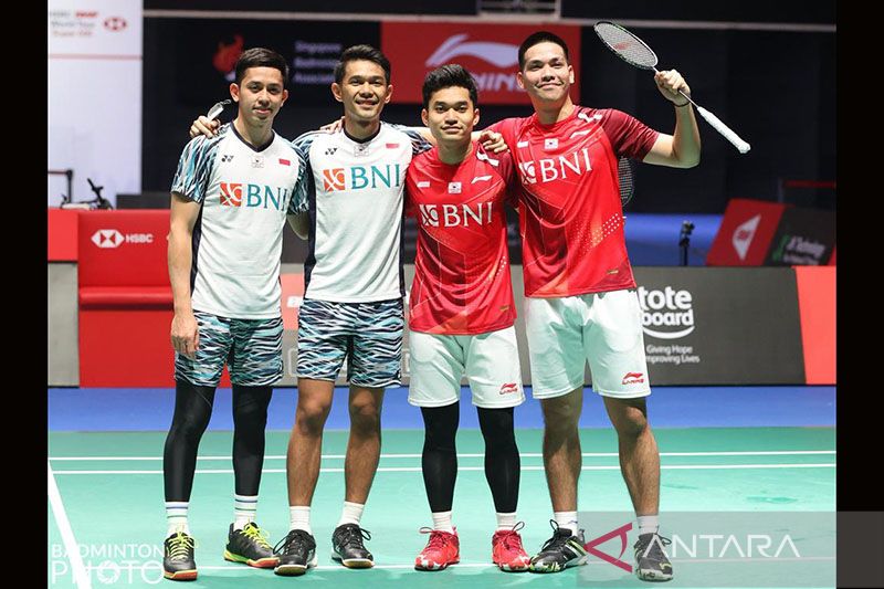 Foto Rebut Tiga Gelar di Singapore Open, Presiden Berikan Selamat