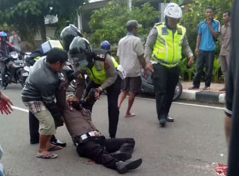 Foto Penabrak Kanit Turjawali Polres Pariaman Diamankan