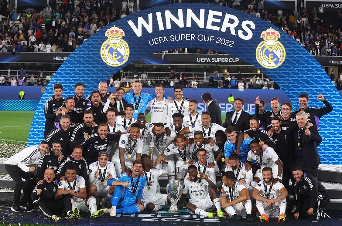 Foto Real Madrid Juara Piala Super Eropa 2022