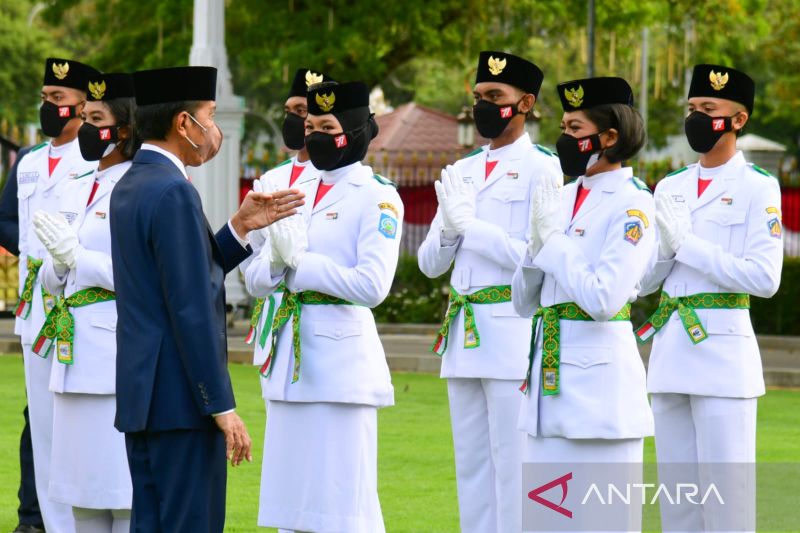 Foto Ini Susunan Paskibraka dan Calon Komandan Upacara Detik-detik Proklamasi