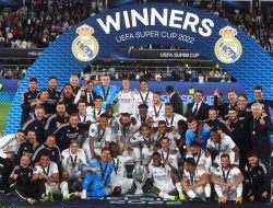 Foto Real Madrid Juara Piala Super Eropa 2022