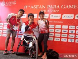 Foto Sapto Yogo Penuhi Janji Rebut Empat Emas ASEAN Para Games 