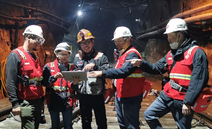 Foto Kolaborasi Telkomsel dan PT Freeport Indonesia Terapkan 5G Underground Smart Mining Pertama di Asia Tenggara