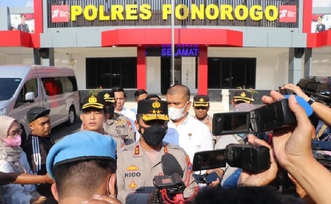 Foto Menteri PPPA Datangi Mapolres Ponorogo Tinjau Penanganan Perkara Kematian Santri