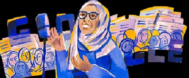 Foto Sosok Rasuna Said Jadi Google Doodle Hari Ini