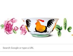 Foto Sejarah di Balik Mangkuk Ayam Jago yang Tampil di Google Doodle