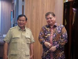 Foto Airlangga dan Prabowo Bertemu Empat Mata, Bahas Kemandirian Ekonomi dan Ketahanan Nasional