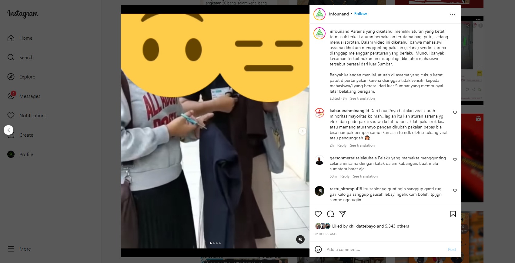 Foto Rektor Unand Angkat Suara Terkait Dugaan Intimidasi di Asrama