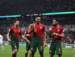 Foto Portugal ke Perempat Final Usai Gasak Swiss 6-1