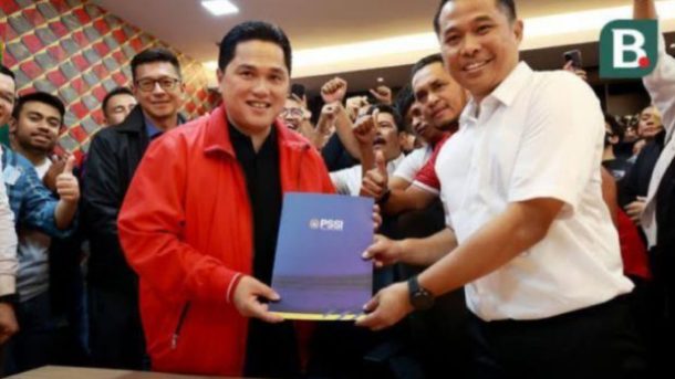 Foto Erick Thohir: Butuh Nyali Bersihkan PSSI dari Tangan Kotor