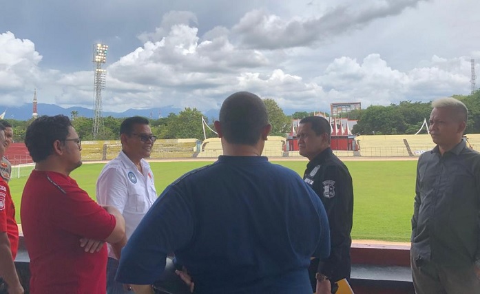 Foto Tim Auditor Mabes Polri lakukan Assessment Stadion Agus Salim