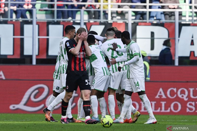 Foto Sassuolo Permalukan AC Milan 5-2 di San Siro