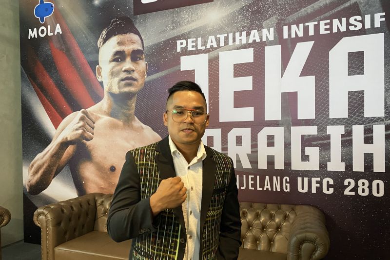 Foto Jeka Saragih jadi Petarung Indonesia Pertama di UFC