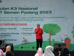 Foto Memperingati Bulan K3 Nasional, Semen Padang Launching Hari Olahraga Tahun 2023