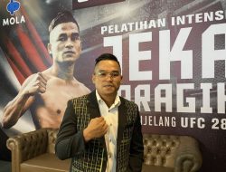 Foto Jeka Saragih jadi Petarung Indonesia Pertama di UFC