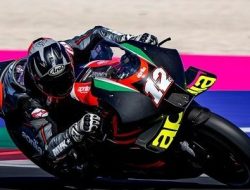 Foto Tes Pramusim MotoGP 2023: Vinales Puji Kemajuan Motor Aprilia Dibanding Tahun Lalu