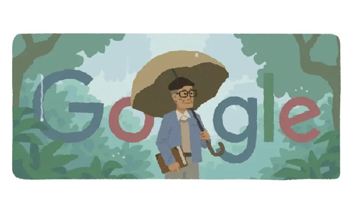 Foto Google Doodle Hari Ini Sosok Sapardi Djoko Damono