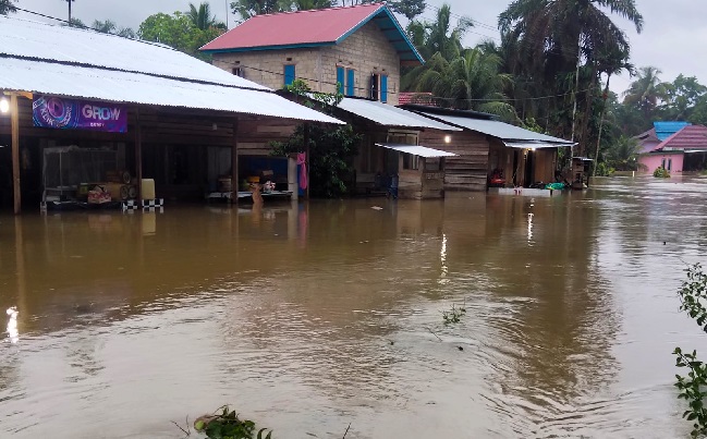 Foto Wilayah Timpeh Dharmasraya Dilanda Banjir