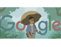 Foto Google Doodle Hari Ini Sosok Sapardi Djoko Damono