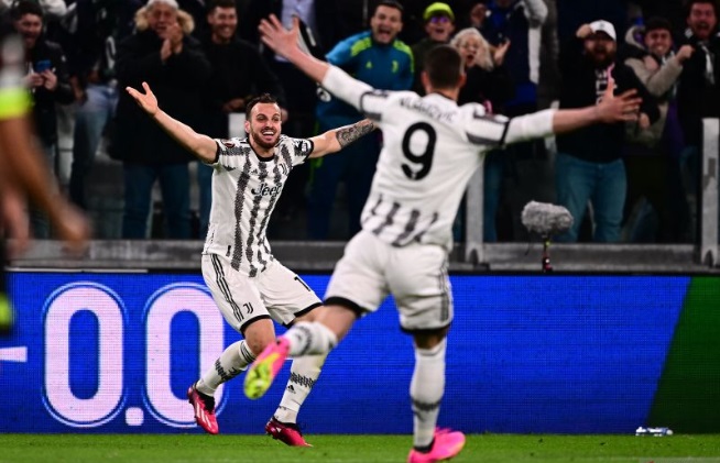 Foto Juventus Menang 2-0 atas Lazio di Leg Pertama Semifinal Coppa Italia