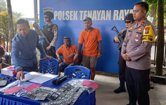 Foto Residivis Ditangkap Polsek Tenayan Raya, Kapolsek: Sudah 25 Kali Beraksi