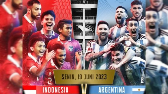 Foto Timnas Argentina yang Datang Merupakan Tim Inti Piala Dunia, Bisa Dijadikan Ajang Pembelajaran Timnas Indonesia