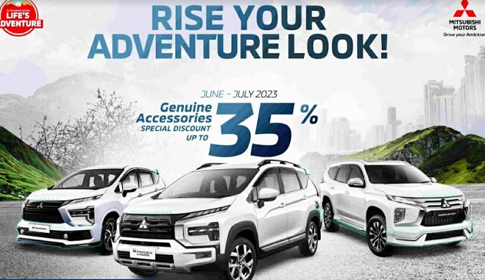 Foto Diskon Hingga 35 Persen dari Mitsubishi, Percantik Tampilan Mobil Dengan Genuine Accessories