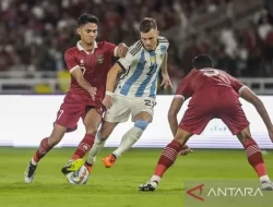 Foto Juara Dunia Argentina Menang 2 Gol dari Indonesia