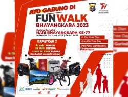 Foto Fun Walk Bhayangkara 2023, Begini Pesan Kapolresta Pekanbaru