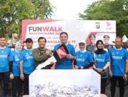 Foto Diikuti 5000 Lebih Masyarakat, Fun Walk Polda Riau Sukses Digelar