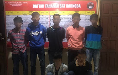 Foto Tujuh Pemuda di Bukittinggi Diamankan saat Nyimeng di Lokal MDA