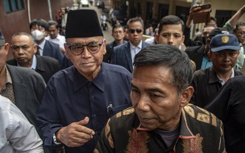 Foto Panji Gumilang Jadi Tersangka Kasus Penistaan