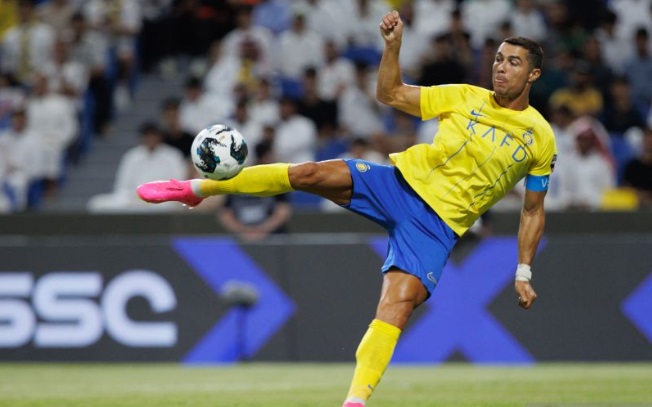 Foto Ronaldo antar Al Nassr ke Perempat Final Liga Champions Asia