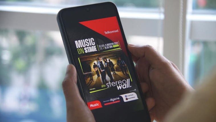 Foto Telkomsel Gelar Music on Stage Bersama Stereo Wall di Maxstream Channel DigioneMaxstream