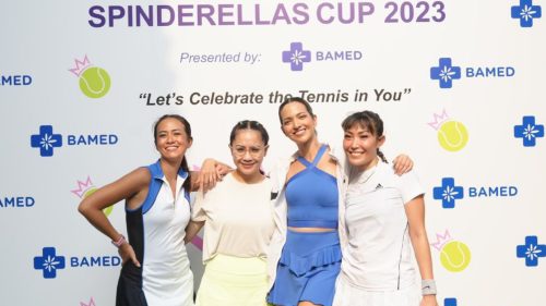 Foto Tenis Spinderellas, Nagita Slavina/Syahnaz Tersingkir