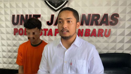 Foto Ditangkap di Makassar, Pelaku Pembunuhan Pacar Mantan di Pekanbaru Sempat Berpindah-Pindah