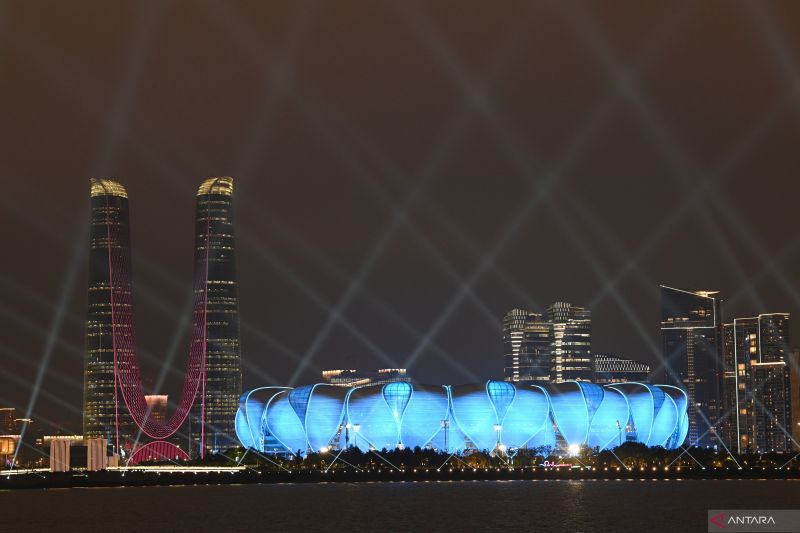 Foto Asian Games Terbesar Resmi Dibuka di Hangzhou