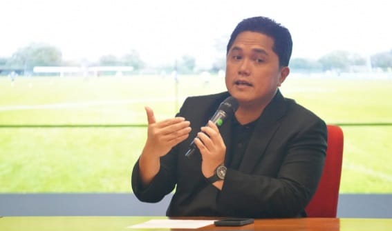 Foto Erick Thohir Sebut Promosi-Degradasi Liga 1 Tetap Tiga Tim