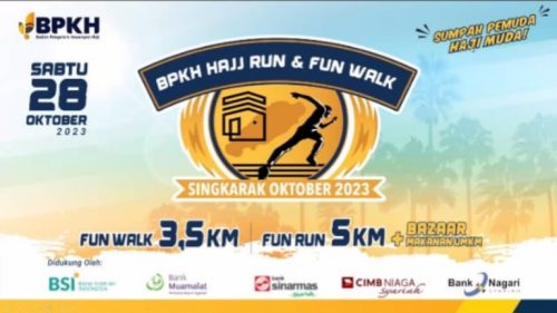 Foto Lewat BPKH Hajj Run &amp; Fun Walk, Ajak Generasi Muda Menabung Haji Sejak Dini