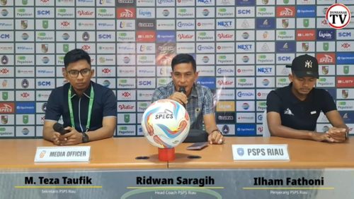 Foto Jelang Jamu Sriwijaya FC, Begini Kata Pelatih PSPS Riau Ridwan Saragih