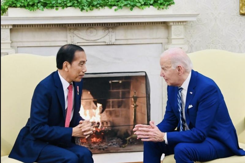 Foto Presiden Jokowi ajak Biden Redakan Ketegangan di Gaza