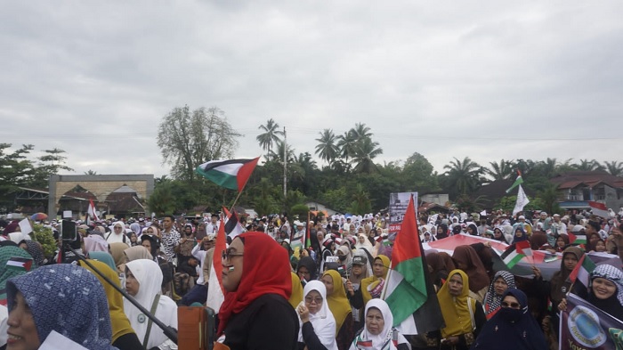 Foto Ribuan Masyarakat Pasaman Barat Gelar Aksi Bela Palestina