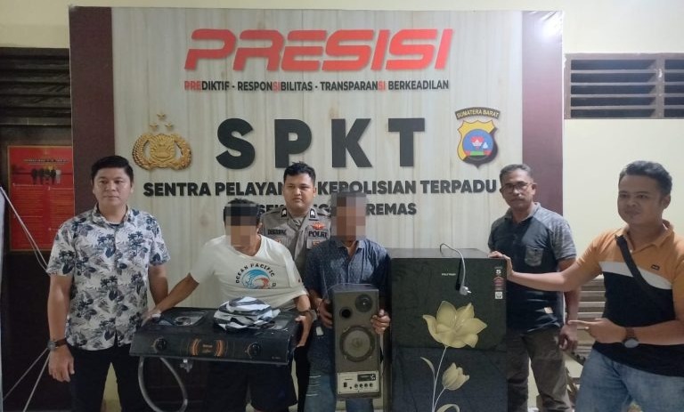 Foto Polisi Tangkap Dua Pencuri Polindes, Satu Masih Buron