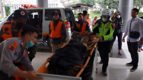 Foto Ahmad Firman, Mahasiswa PNP Berhasil Dievakuasi Dalam Keadaan Selamat