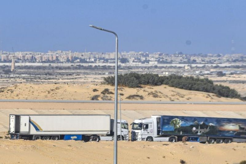 Foto 4.301 Truk Bantuan Sudah Tiba di Gaza Sejak 21 Oktober