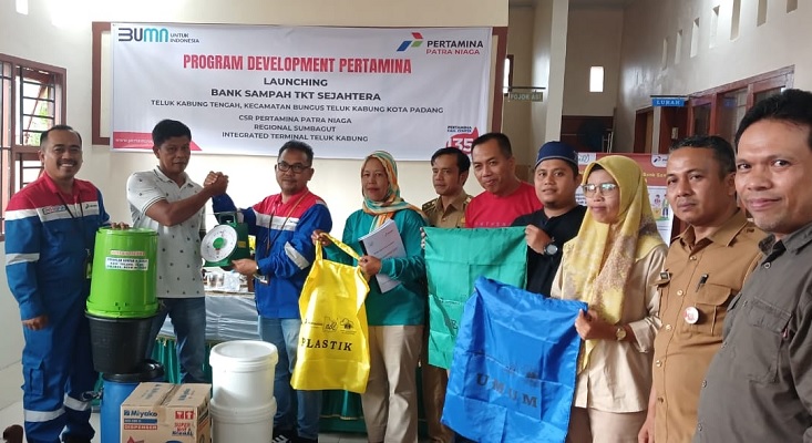 Foto Pertamina Luncurkan Bank Sampah TKT Sejahtera 