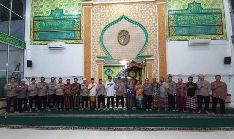 Foto Kanit Binmas Polsek Bukit Raya Sosialisasikan Cooling System di Masjid Al Manshurin